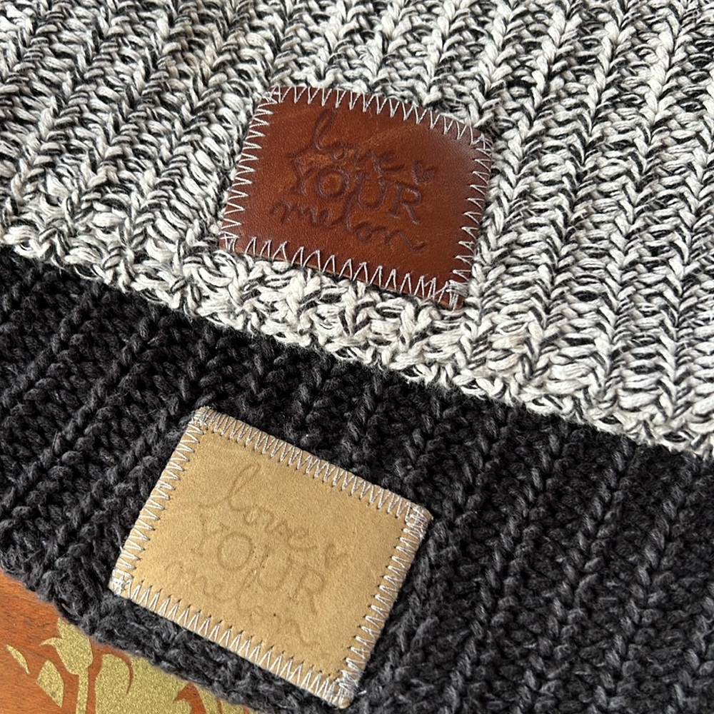 Set of 2 Love Your Melon Distressed Slouchy Beanies - Picture 13 of 16